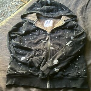 Sherpa lined hoodie zip up